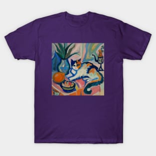 Still Life With a Cat in the Style of Matisse T-Shirt